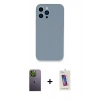MARSİLYAN™- iPhone 13 Pro Max Kılıf Zirve Modern Özel Seri - Siyah Joko 5D Cam + Neon Fosforlu Kamera Lens - YL
