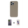 MARSİLYAN™- iPhone 13 Pro Max Kılıf Zirve Modern Özel Seri - Siyah Joko 5D Cam + Neon Fosforlu Kamera Lens - YL