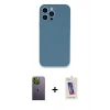 MARSİLYAN™- iPhone 13 Pro Max Kılıf Zirve Modern Özel Seri - Siyah Joko 5D Cam + Neon Fosforlu Kamera Lens - YL