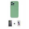 MARSİLYAN™- iPhone 13 Pro Max Kılıf Zirve Modern Özel Seri - Siyah Joko 5D Cam + Neon Fosforlu Kamera Lens - YL
