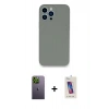 MARSİLYAN™- iPhone 13 Pro Max Kılıf Zirve Modern Özel Seri - Siyah Joko 5D Cam + Neon Fosforlu Kamera Lens - YL