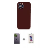 MARSİLYAN™- iPhone 13 Pro Max Kılıf Zirve Modern Özel Seri - Siyah Joko 5D Cam + Neon Fosforlu Kamera Lens - YL