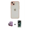 MARSİLYAN™- iPhone 14 Kılıf Ahenk Çizgi Serisi - Şeffaf 360 Full Body Arka Koruyucu + Raze Metal Kamera Lens - KI
