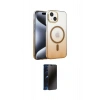 MARSİLYAN™- iPhone 14 Kılıf Ahenk Doku Özel Seri - Siyah 3D Antistatik Hayalet Cam Ekran Koruyucu