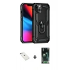 MARSİLYAN™- iPhone 14 Kılıf Ahenk Klasik Koleksiyonu - Şeffaf 360 Full Body Arka Koruyucu + Diamond Kamera Lens - SABE