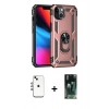 MARSİLYAN™- iPhone 14 Kılıf Ahenk Klasik Koleksiyonu - Şeffaf 360 Full Body Arka Koruyucu + Shine Kamera Lens - GI