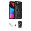 MARSİLYAN™- iPhone 14 Kılıf Ahenk Klasik Koleksiyonu - Şeffaf 360 Full Body Arka Koruyucu + Diamond Kamera Lens - KI