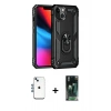 MARSİLYAN™- iPhone 14 Kılıf Ahenk Klasik Koleksiyonu - Şeffaf 360 Full Body Arka Koruyucu + Shine Kamera Lens - MI