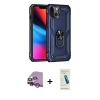 MARSİLYAN™- iPhone 14 Kılıf Ahenk Klasik Koleksiyonu - Şeffaf Pasifik Cam Ekran Koruyucu + Raze Metal Kamera Lens - MR