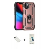 MARSİLYAN™- iPhone 14 Kılıf Ahenk Klasik Koleksiyonu - Şeffaf Pasifik Cam Ekran Koruyucu + Diamond Kamera Lens - YL