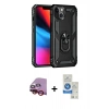 MARSİLYAN™- iPhone 14 Kılıf Ahenk Klasik Koleksiyonu - Şeffaf Royal Nano Ekran Koruyucu + Raze Metal Kamera Lens - KI