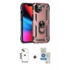 MARSİLYAN™- iPhone 14 Kılıf Ahenk Klasik Koleksiyonu - Şeffaf Royal Nano Ekran Koruyucu + Shine Kamera Lens - YL