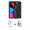 MARSİLYAN™- iPhone 14 Kılıf Ahenk Klasik Koleksiyonu - Şeffaf Royal Nano Ekran Koruyucu + Shine Kamera Lens - MI