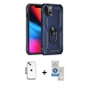 MARSİLYAN™- iPhone 14 Kılıf Ahenk Klasik Koleksiyonu - Şeffaf Royal Nano Ekran Koruyucu + Shine Kamera Lens - MI