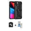 MARSİLYAN™- iPhone 14 Kılıf Ahenk Klasik Koleksiyonu - Şeffaf Royal Nano Ekran Koruyucu + PVD Metal Kamera Lens - TU