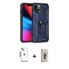 MARSİLYAN™- iPhone 14 Kılıf Ahenk Klasik Koleksiyonu - Siyah Bilvis 3D Cam Ekran Koruyucu + Shine Kamera Lens - GS
