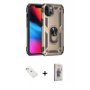 MARSİLYAN™- iPhone 14 Kılıf Ahenk Klasik Koleksiyonu - Siyah Bilvis 3D Cam Ekran Koruyucu + Diamond Kamera Lens - YL