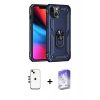 MARSİLYAN™- iPhone 14 Kılıf Ahenk Klasik Koleksiyonu - Siyah Bilvis 5in1 3D Magic Cam Ekran Koruyucu + Shine Kamera Lens - GD
