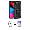 MARSİLYAN™- iPhone 14 Kılıf Ahenk Klasik Koleksiyonu - Siyah Bilvis 5in1 3D Magic Cam Ekran Koruyucu + Shine Kamera Lens - SH