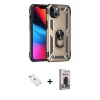 MARSİLYAN™- iPhone 14 Kılıf Ahenk Klasik Koleksiyonu - Siyah Bilvis Hayalet Cam Ekran Koruyucu + Diamond Kamera Lens - PE