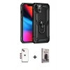 MARSİLYAN™- iPhone 14 Kılıf Ahenk Klasik Koleksiyonu - Siyah Bilvis Hayalet Cam Ekran Koruyucu + Shine Kamera Lens - KI