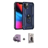 MARSİLYAN™- iPhone 14 Kılıf Ahenk Klasik Koleksiyonu - Siyah Bilvis Hayalet Cam Ekran Koruyucu + Raze Metal Kamera Lens - SH