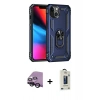 MARSİLYAN™- iPhone 14 Kılıf Ahenk Klasik Koleksiyonu - Siyah Bilvis Hayalet Cam Ekran Koruyucu + Raze Metal Kamera Lens - SH