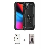 MARSİLYAN™- iPhone 14 Kılıf Ahenk Klasik Koleksiyonu - Siyah Bilvis Hayalet Cam Ekran Koruyucu + Shine Kamera Lens - GD