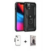 MARSİLYAN™- iPhone 14 Kılıf Ahenk Klasik Koleksiyonu - Siyah Bilvis Hayalet Cam Ekran Koruyucu + Shine Kamera Lens - SH