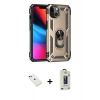 MARSİLYAN™- iPhone 14 Kılıf Ahenk Klasik Koleksiyonu - Siyah Bilvis Hayalet Cam Ekran Koruyucu + Diamond Kamera Lens - YL