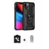 MARSİLYAN™- iPhone 14 Kılıf Ahenk Klasik Koleksiyonu - Siyah Joko Magic 5D Cam + PVD Metal Kamera Lens - MI