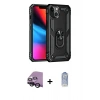 MARSİLYAN™- iPhone 14 Kılıf Ahenk Klasik Koleksiyonu - Siyah Joko Magic 5D Cam + Raze Metal Kamera Lens - SH