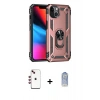 MARSİLYAN™- iPhone 14 Kılıf Ahenk Klasik Koleksiyonu - Siyah Joko Magic 5D Cam + Shine Kamera Lens - KI
