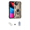 MARSİLYAN™- iPhone 14 Kılıf Ahenk Klasik Koleksiyonu - Siyah Joko Magic 5D Cam + Sierra Blue Diamond Kamera Lens