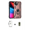 MARSİLYAN™- iPhone 14 Kılıf Ahenk Klasik Koleksiyonu - Siyah Joko Magic 5D Hayalet Cam + Gümüş Shine Kamera Lens