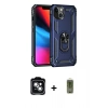MARSİLYAN™- iPhone 14 Kılıf Ahenk Klasik Koleksiyonu - Siyah Joko Magic 5D Hayalet Cam + PVD Metal Kamera Lens - YL