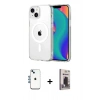 MARSİLYAN™- iPhone 14 Kılıf Ahenk Minimal Serisi - Siyah Bilvis Hayalet Cam Ekran Koruyucu + Shine Kamera Lens - MI