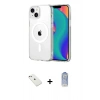 MARSİLYAN™- iPhone 14 Kılıf Ahenk Minimal Serisi - Siyah Joko Magic 5D Cam + Diamond Kamera Lens - PE