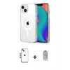 MARSİLYAN™- iPhone 14 Kılıf Ahenk Minimal Serisi - Siyah Joko Magic 5D Cam + Shine Kamera Lens - MI