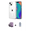 MARSİLYAN™- iPhone 14 Kılıf Ahenk Minimal Serisi - Siyah Joko Magic 5D Cam + Raze Metal Kamera Lens - SH