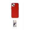 MARSİLYAN™- iPhone 14 Kılıf Ahenk Serisi - Siyah Bilvis 3D Mat Cam Ekran Koruyucu