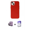 MARSİLYAN™- iPhone 14 Kılıf Ahenk Serisi - Siyah Bilvis 5in1 3D Magic Cam Ekran Koruyucu + Raze Metal Kamera Lens - GS