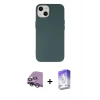 MARSİLYAN™- iPhone 14 Kılıf Ahenk Serisi - Siyah Bilvis 5in1 3D Magic Cam Ekran Koruyucu + Raze Metal Kamera Lens - GS