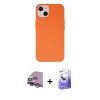 MARSİLYAN™- iPhone 14 Kılıf Ahenk Serisi - Siyah Bilvis 5in1 5D Magic Hayalet Cam Ekran Koruyucu + Raze Metal Kamera Lens - MR