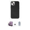 MARSİLYAN™- iPhone 14 Kılıf Ahenk Serisi - Siyah Joko Magic 5D Cam + Raze Metal Kamera Lens - SH