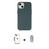 MARSİLYAN™- iPhone 14 Kılıf Ahenk Serisi - Siyah Joko Magic 5D Cam + Shine Kamera Lens - GD