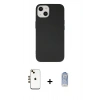 MARSİLYAN™- iPhone 14 Kılıf Ahenk Serisi - Siyah Joko Magic 5D Cam + Shine Kamera Lens - GD