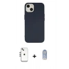 MARSİLYAN™- iPhone 14 Kılıf Ahenk Serisi - Siyah Joko Magic 5D Cam + Shine Kamera Lens - GS