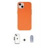 MARSİLYAN™- iPhone 14 Kılıf Ahenk Serisi - Siyah Joko Magic 5D Cam + Shine Kamera Lens - SH