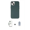 MARSİLYAN™- iPhone 14 Kılıf Ahenk Serisi - Siyah Joko Magic 5D Cam + Shine Kamera Lens - YL